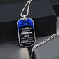 God is With You Dog Tag Necklace - Engraved