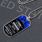 God is With You Dog Tag Necklace - Engraved