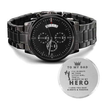 Always My Hero Watch | Engraved Watch for Dad