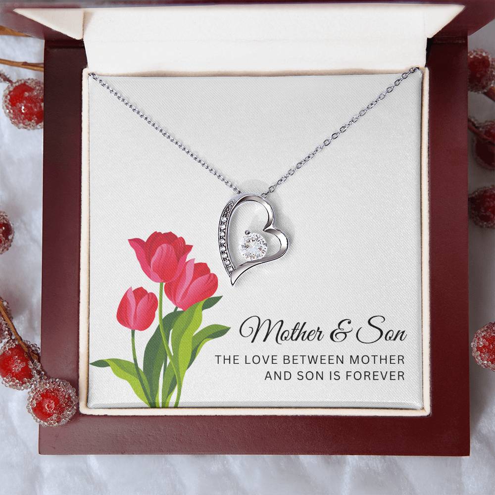 Heart Necklace for Mom from Son