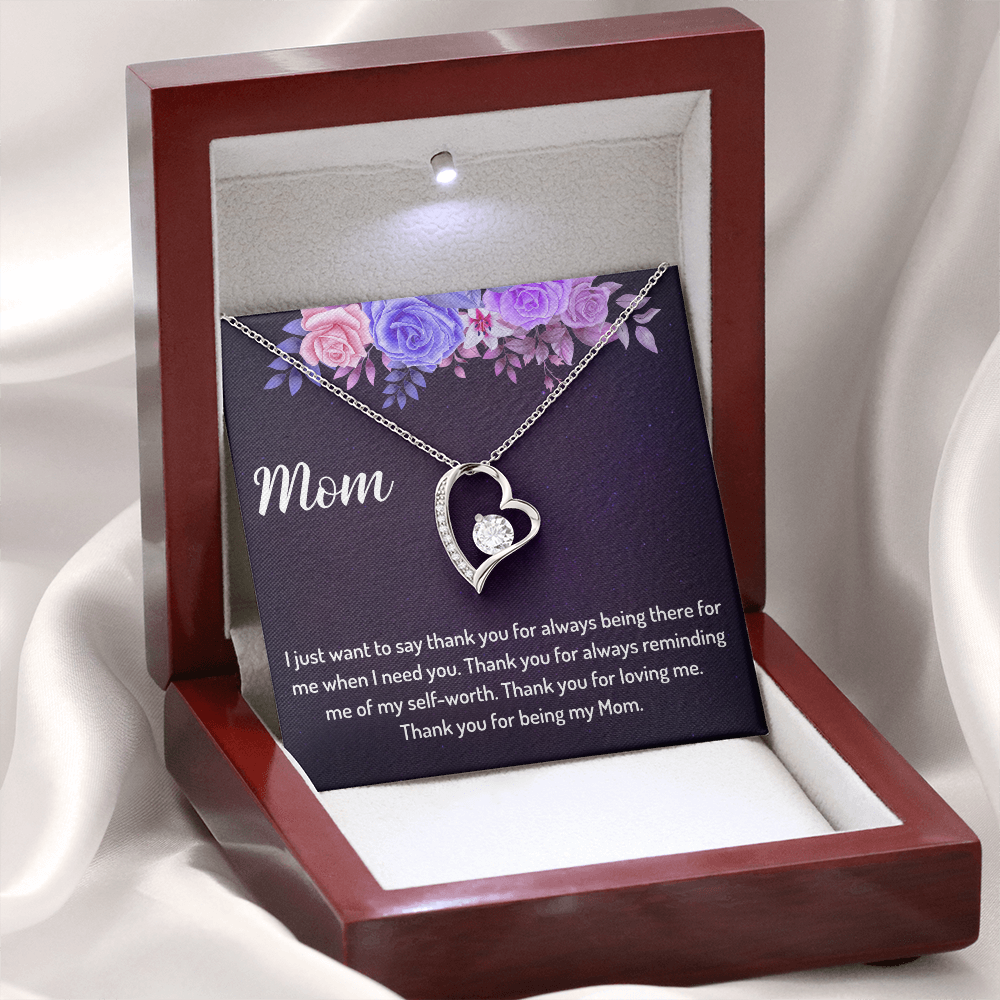 Thank You for Being My Mom - Forever Love Necklace