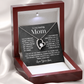 To My Loving Mom - Forever Love Necklace and Message Card Gift Set