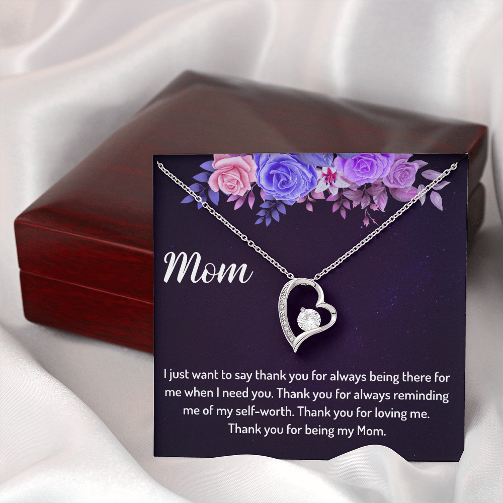 Thank You for Being My Mom - Forever Love Necklace