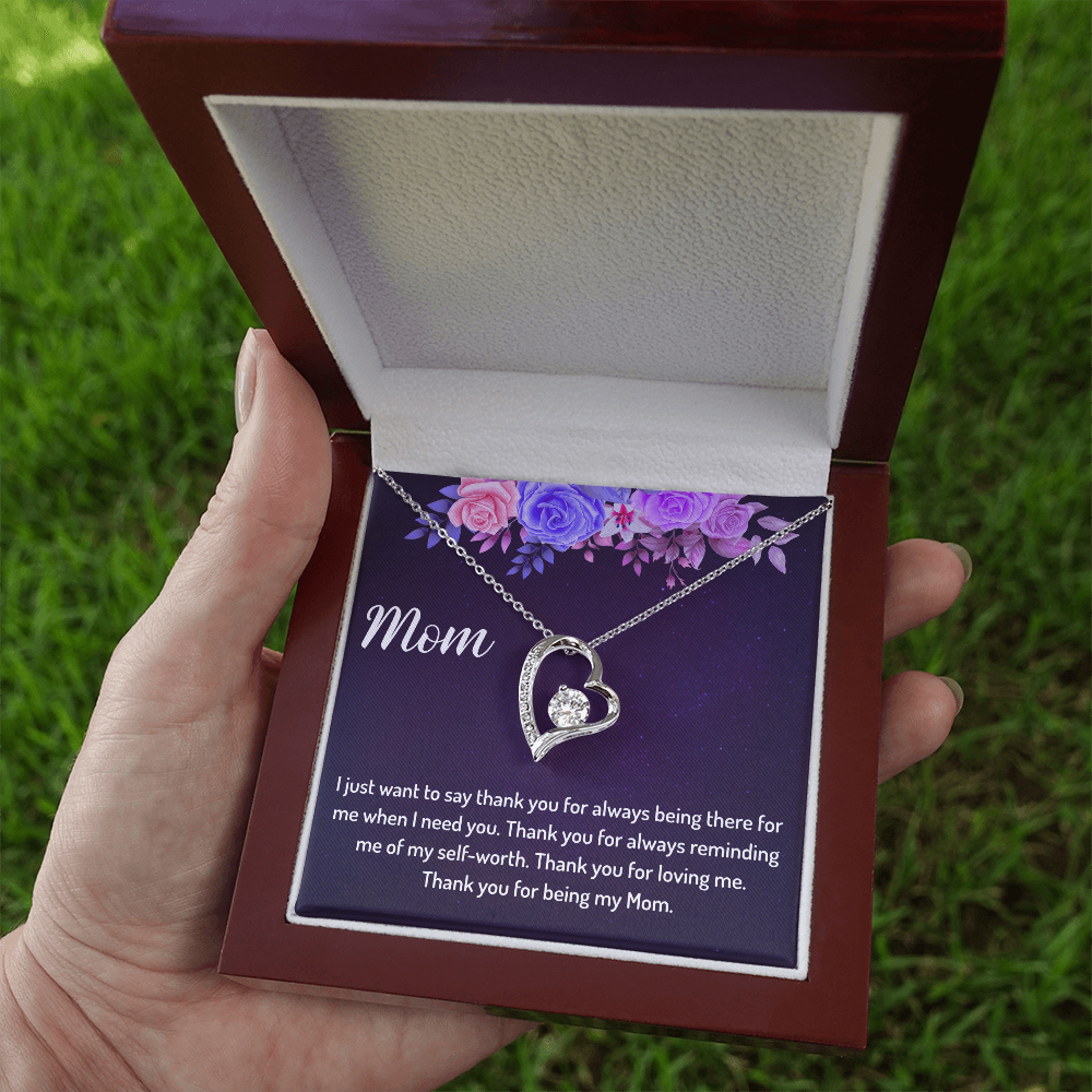 Thank You for Being My Mom - Forever Love Necklace