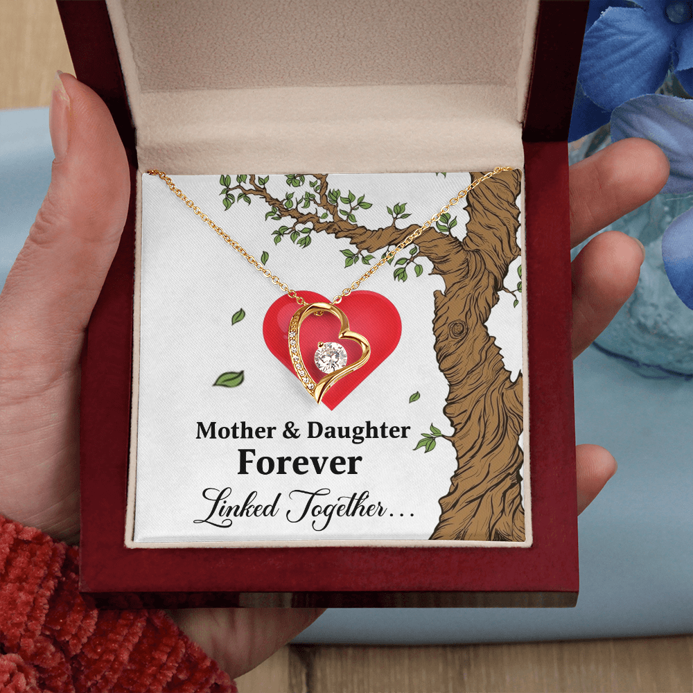 Mother and Daughter - Forever Linked Together Necklace