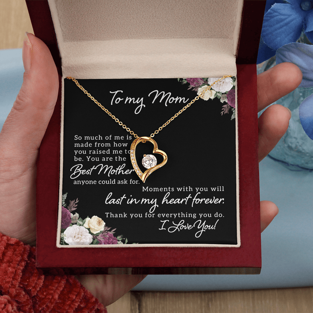 To My Mom - In My Heart Forever Necklace