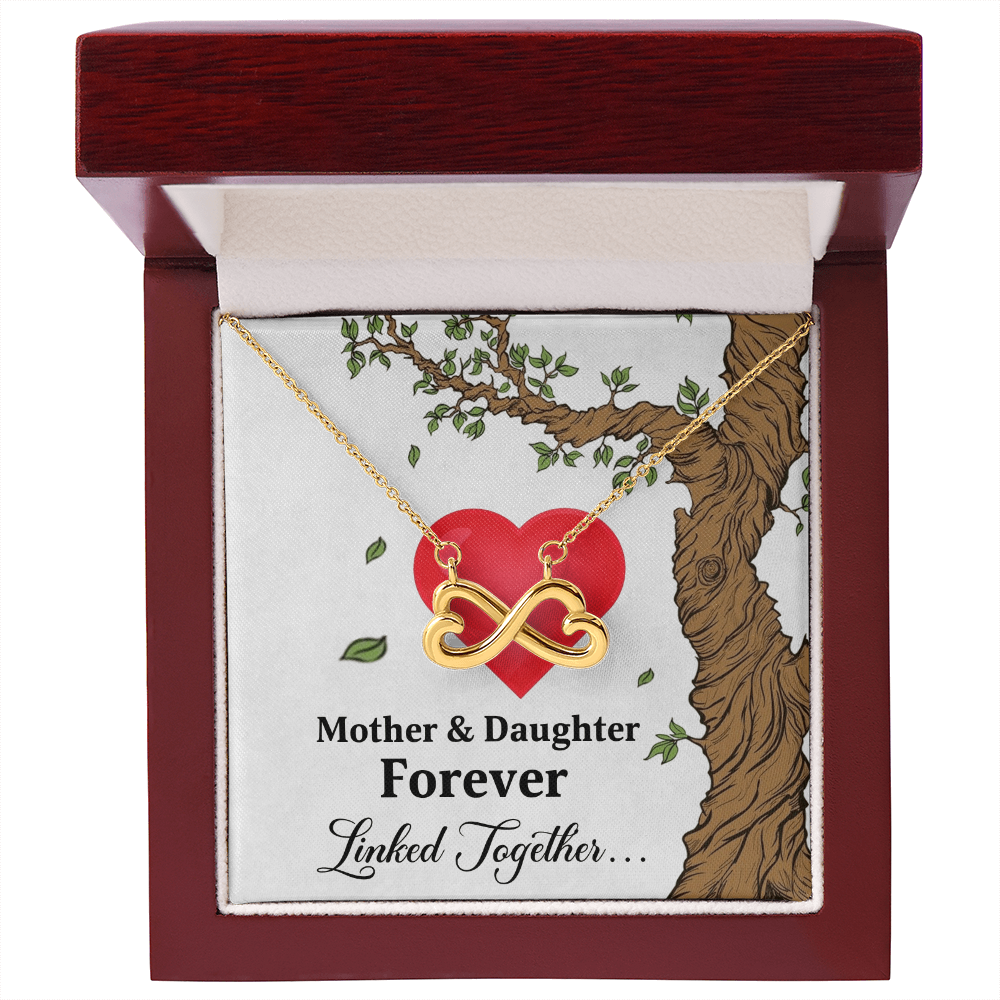 Mother and Daughter - Forever Linked Together Necklace