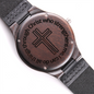 Graduation Gift for Him | Engraved Wooden Watch | I can do all things