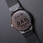 Dad My Super Hero Watch | Watch for Dad | Engraved Wooden Watch