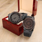 I Love You To The Moon Watch - Engraved Wooden Watch