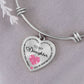 I Believe in You Personalized Bangle Bracelet  - To My Daughter