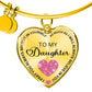 I Believe in You Personalized Bangle Bracelet  - To My Daughter
