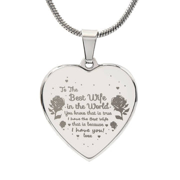 Engraved Heart Necklace