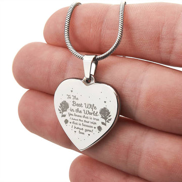 Engraved Heart Necklace