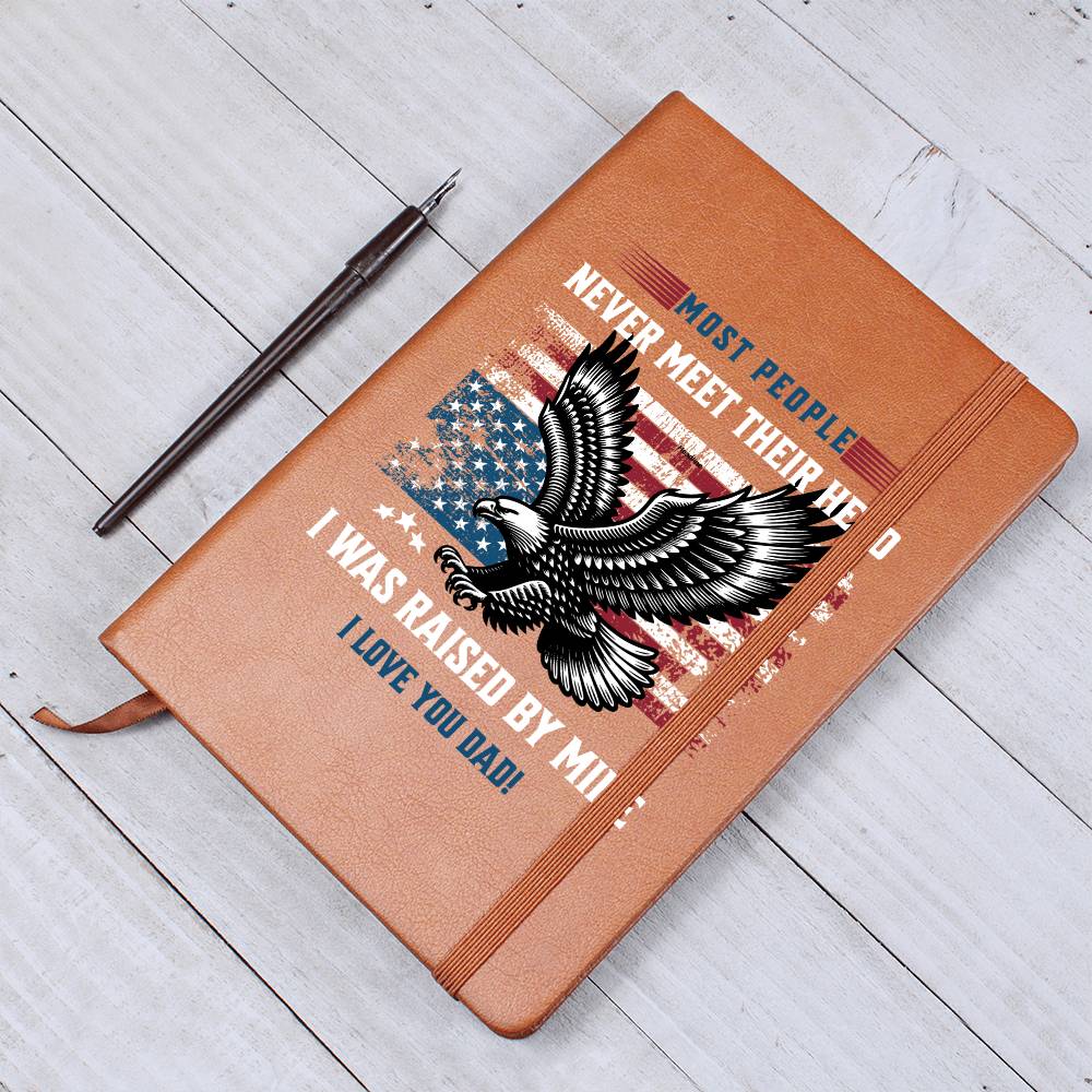 My Hero | Vegan Leather Journal | Gift for Dad