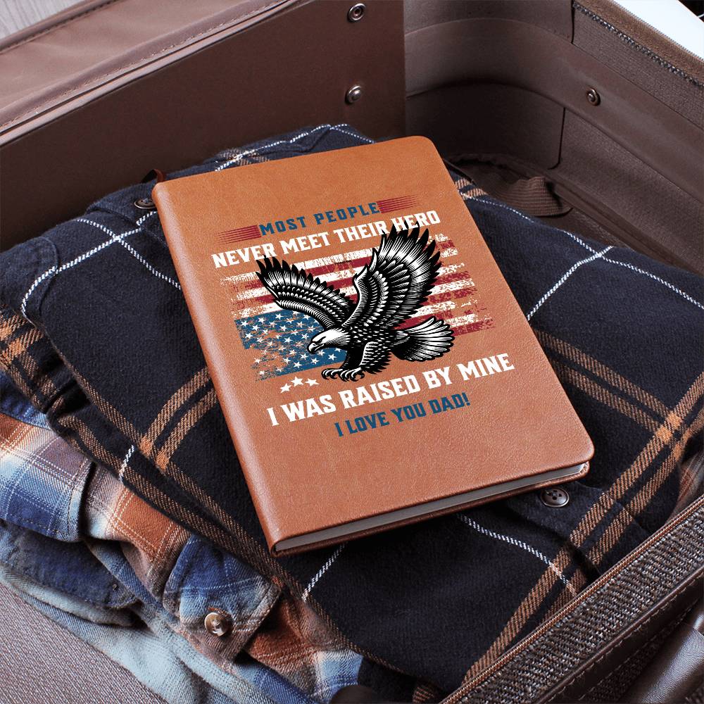 My Hero | Vegan Leather Journal | Gift for Dad