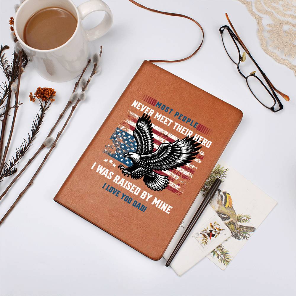 My Hero | Vegan Leather Journal | Gift for Dad