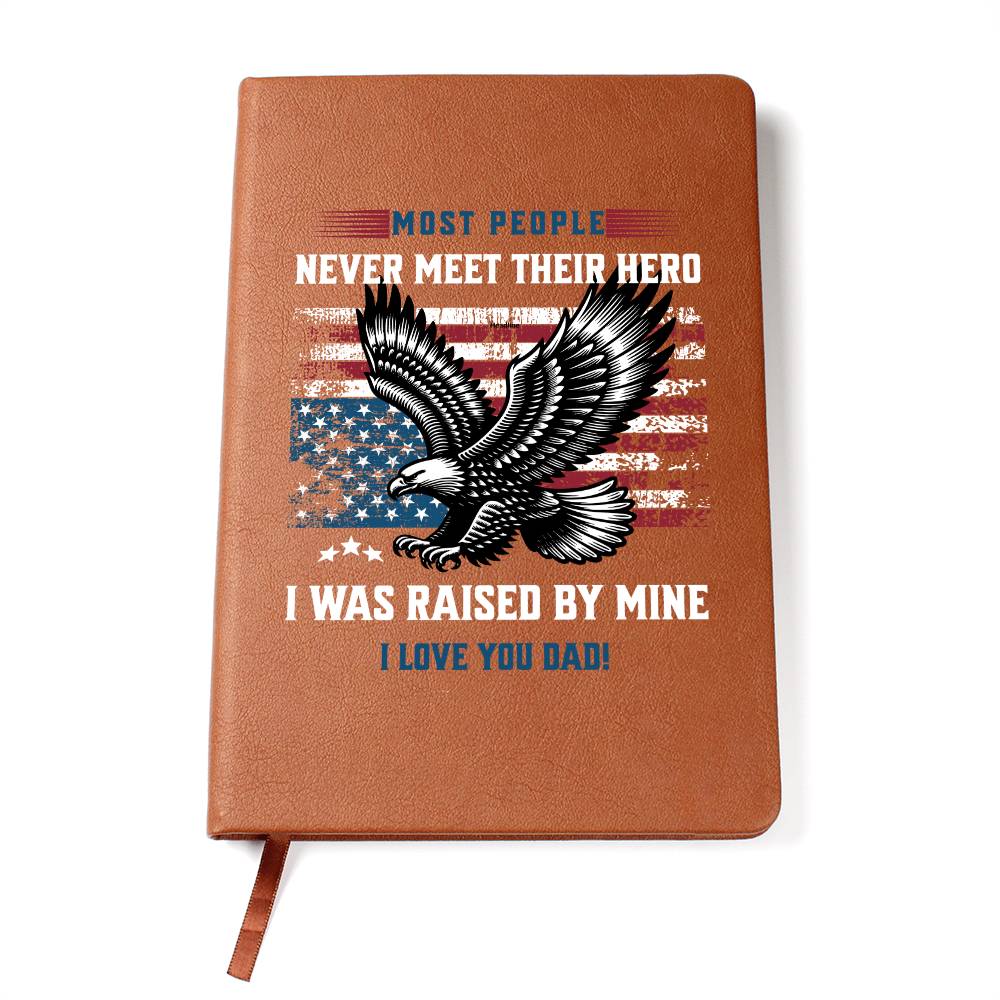 My Hero | Vegan Leather Journal | Gift for Dad