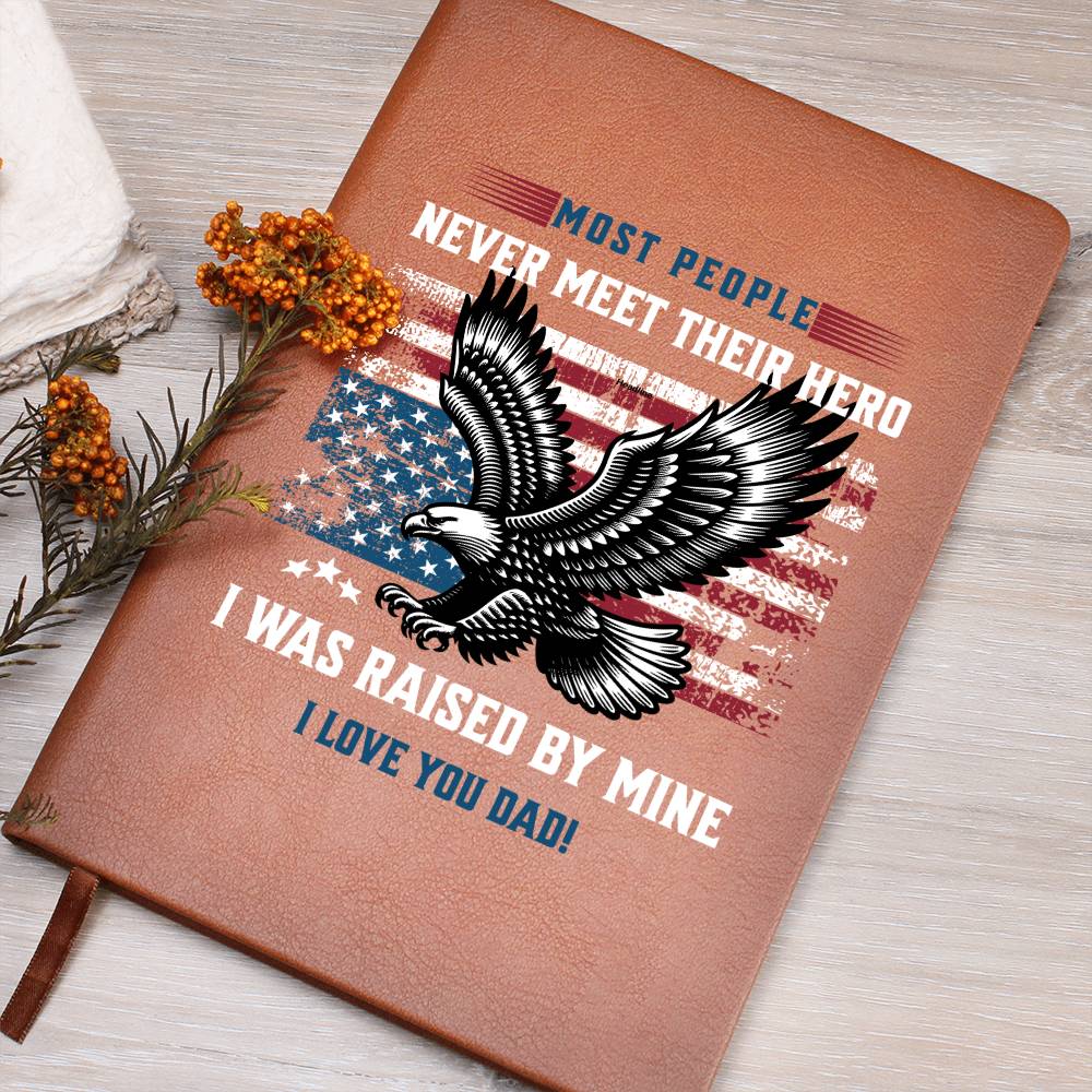 My Hero | Vegan Leather Journal | Gift for Dad
