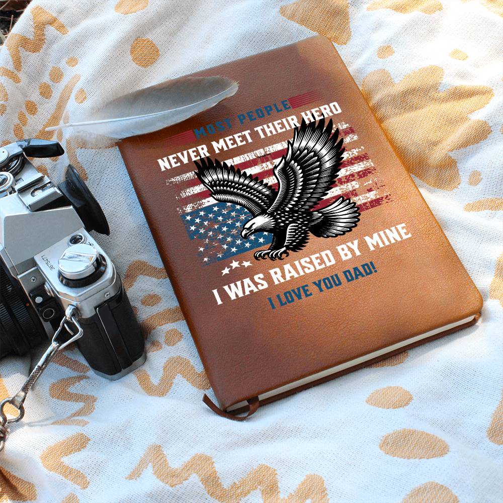 My Hero | Vegan Leather Journal | Gift for Dad