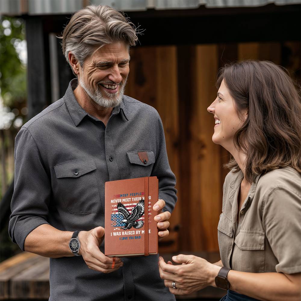 My Hero | Vegan Leather Journal | Gift for Dad