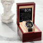 Men's Openwork Watch - We Are So Blessed and Proud - To Our Son