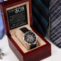 Men's Openwork Watch - We Are So Blessed and Proud - To Our Son