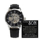 Men's Openwork Watch - We Are So Blessed and Proud - To Our Son