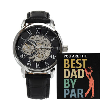 Best Dad by Par | Men's Openwork Watch | Golf Dad