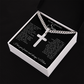 To My Amazing Son - Engraved Cross on Cuban Link Chain