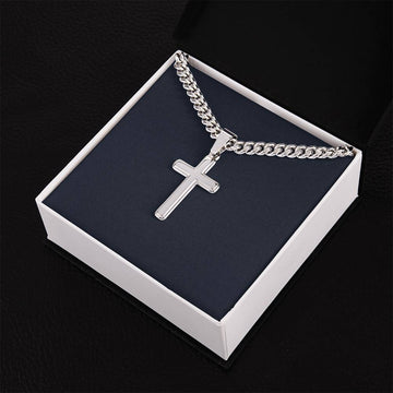 Custom Cross Necklace | Mens Cross Necklace