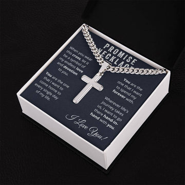 Long Distance Relationship Gift for Boyfriend - Promise Necklace