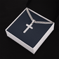 Personalized Gift, Gift for Him, Engraved Cross Necklace