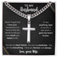 To My Husband | Personalized Cross Necklace