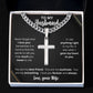 To My Husband | Personalized Cross Necklace
