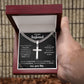 To My Husband | Personalized Cross Necklace