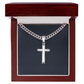 Personalized Gift, Gift for Him, Engraved Cross Necklace