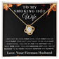 To  My Smoking Hot Wife - Love Knot Necklace