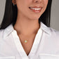 To My Granddaughter - Love Knot Necklace - 18k Yellow Gold Finish