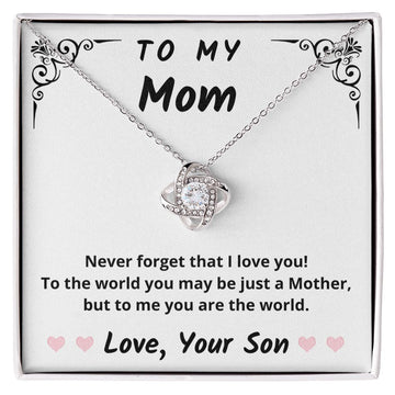 [ SELLING OUT FAST ] To My Mom from Son | Love Knot Necklace