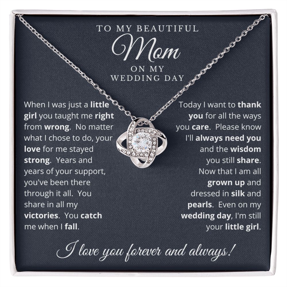 Mother of the Bride Gift from Daughter | Love Knot Necklace