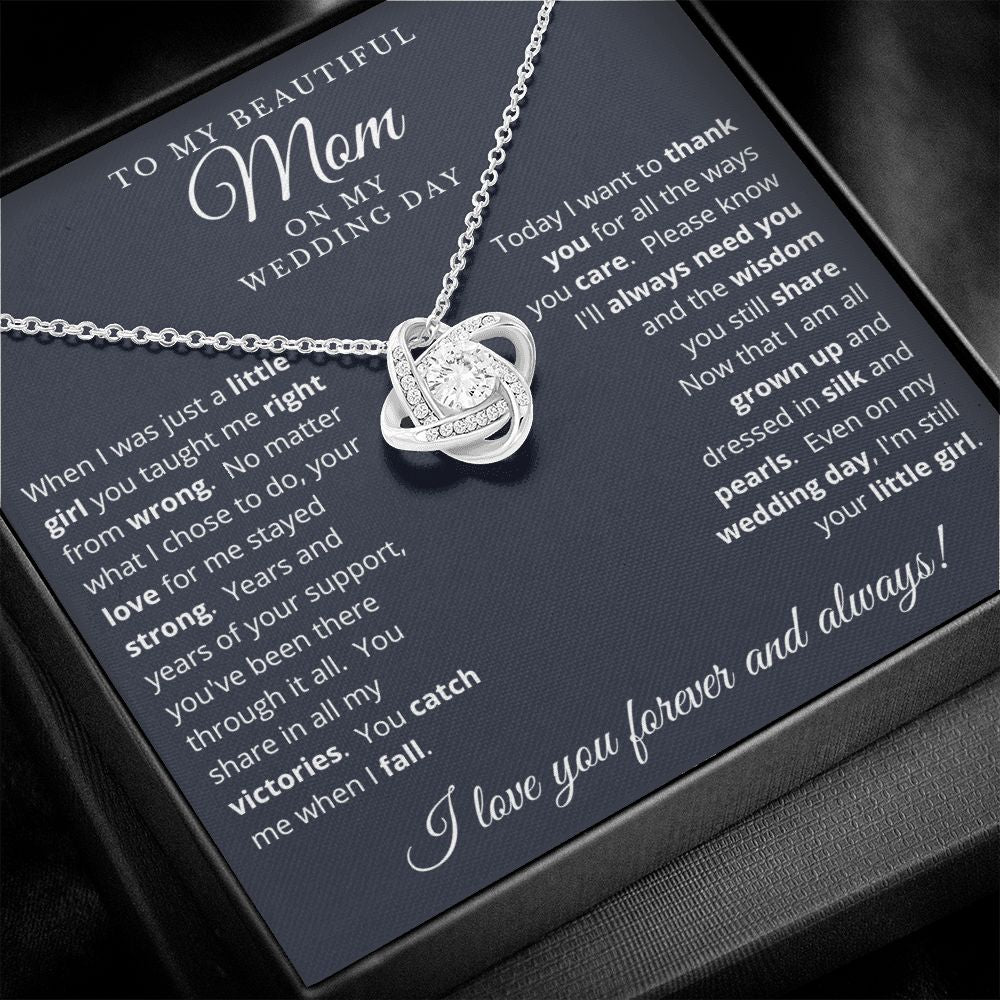 Mother of the Bride Gift from Daughter | Love Knot Necklace