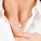 To My Beautiful Granddaughter - Love Knot Necklace - Personalized Message Card
