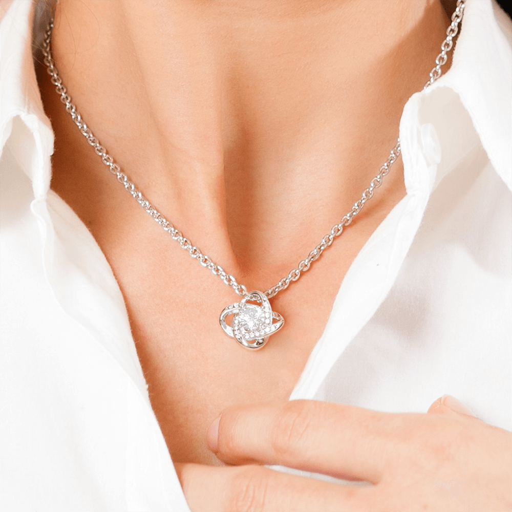 Mother of the Bride Gift from Daughter | Love Knot Necklace