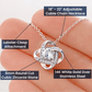 Mom Remembrance Necklace | Love Knot Necklace