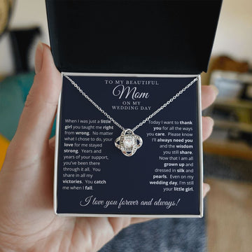 Mother of the Bride Gift from Daughter | Love Knot Necklace