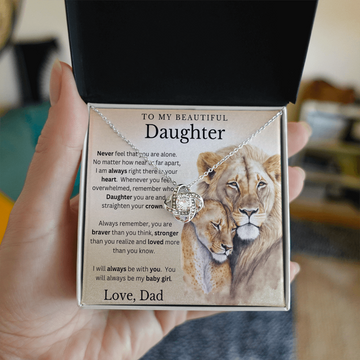 Always My Baby Girl - Love Knot Necklace