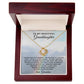 To My Granddaughter - Love Knot Necklace - 18k Yellow Gold Finish