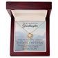 To My Beautiful Granddaughter - Love Knot Necklace - Personalized Message Card