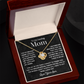 To My Loving Mom - Love Knot Necklace and Message Card Gift Set